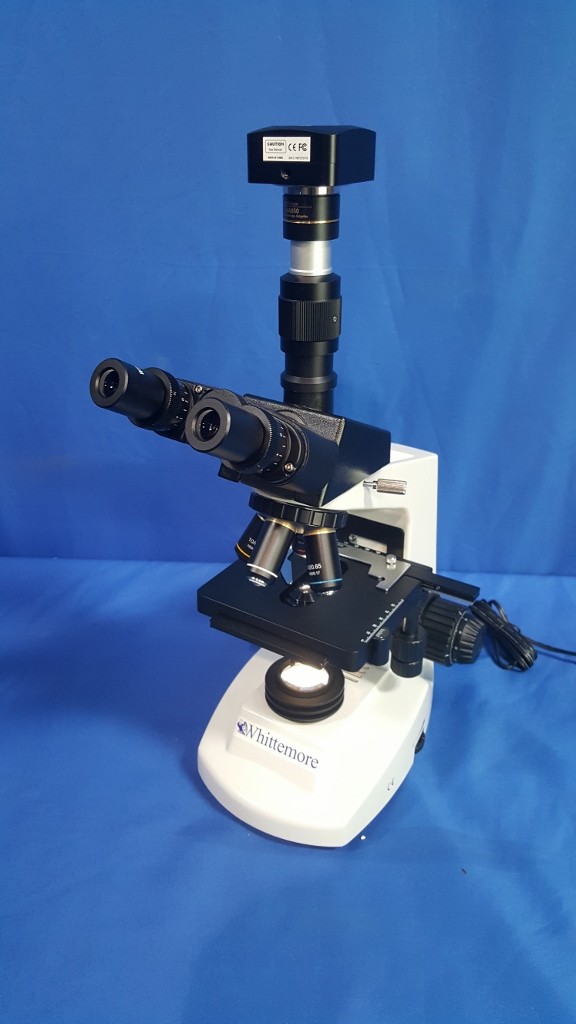 -new-  Whittemore Enterprises Professional  Trinocular Microscope 40X-2000X with 5mp camera