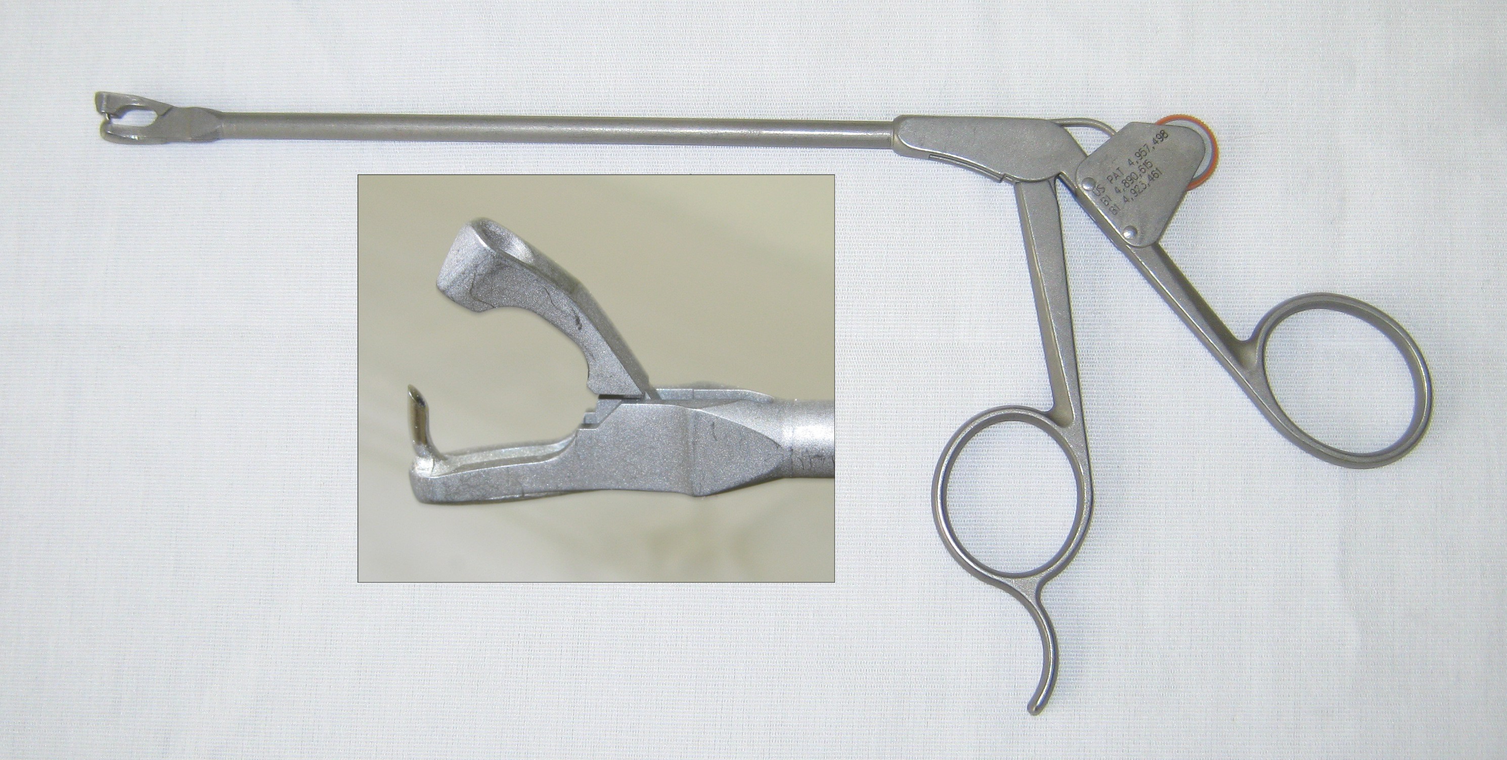 picture of Linvatec Shutt 18.10011 4mm Suture Punch, Curved Left