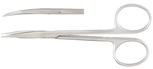 picture of Stevens Tenotomy Scissors (New), 4.5in, Curved, Sharp Points