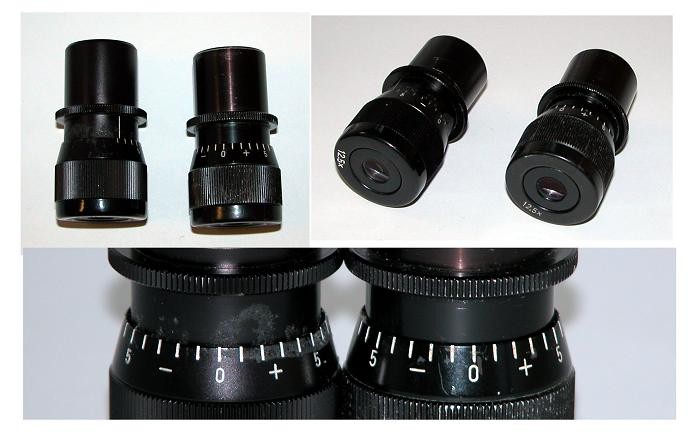 ZEISS EYEPIECES OLDER STYLE 12.5x h.e.p.SET OF 2 EYEPIECES