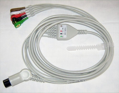 picture of ECG Cable, 5-Lead For We 9000 Patient and Veterinary Monitors