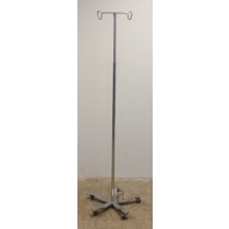 Small Iv Pole-stand, 2-hook, 5-leg Base, With