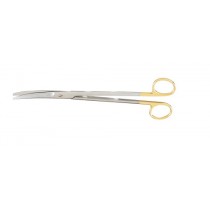 MAYO DISSECTING SCISSORS, 9in (22.9cm),CURVED, STANDARD BEVELED BLADES,TUNGSTEN CARBIDE INSERTS