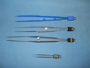 picture of assorted bipolar forceps hand 