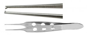 Bishop-Harmon Micro Tissue Forceps (New), 3.5in (8.9cm), Delicate 0.5mm Wide, 1x2 Teeth