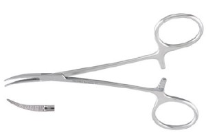 Halsted Mosquito Forceps (New), 5in (12.7cm), Curved, Extra Delicate
