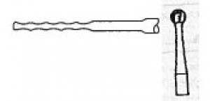 CONMED 5091-128 Round Bur, Medium, Carbide, 4mm (X)